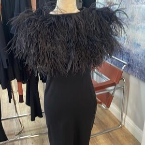 Ostrich feather dress giambisti vali